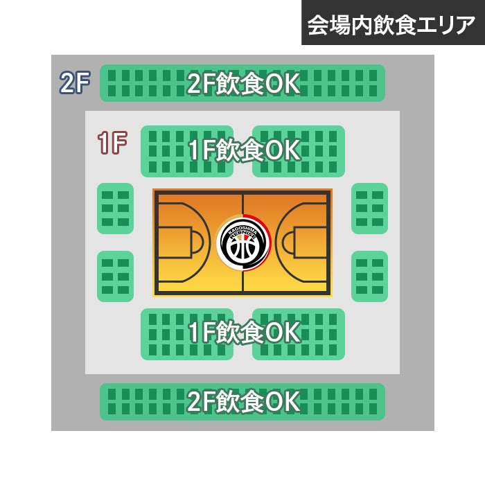 会場内飲食エリア